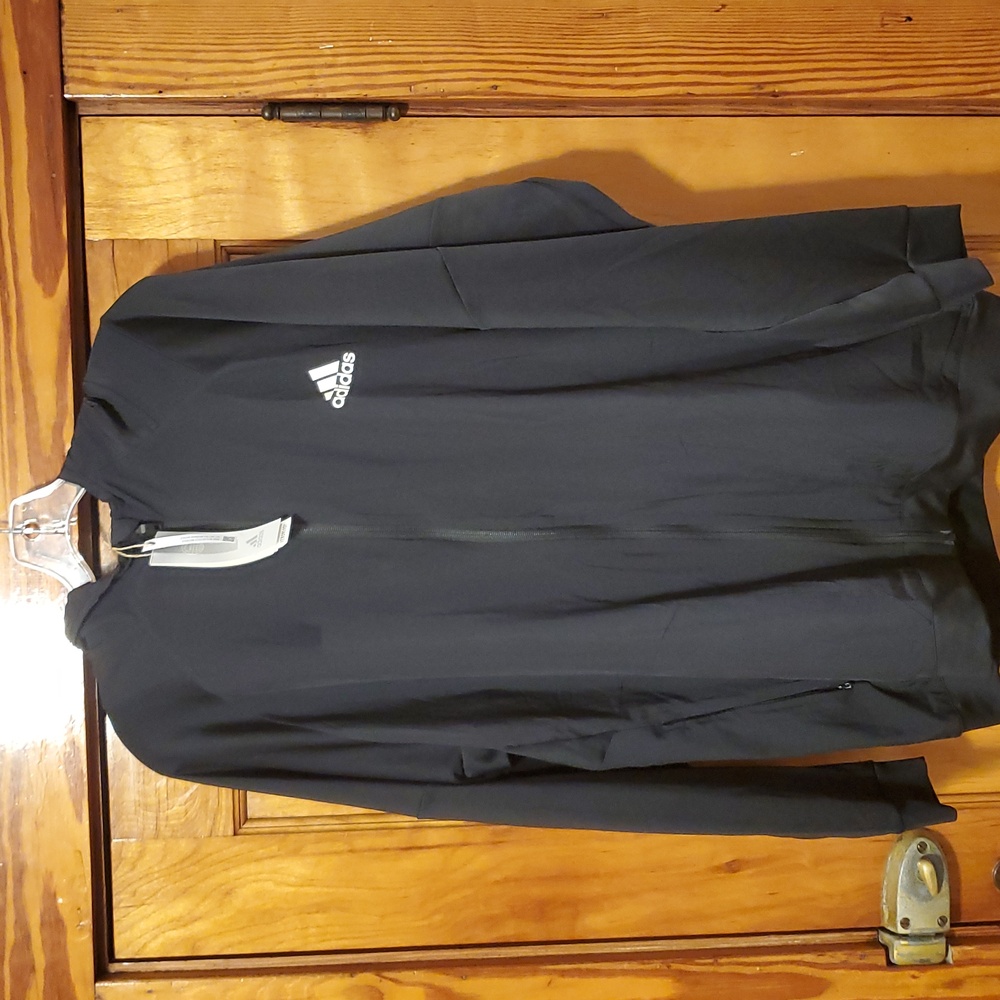 Adidas Men's Black Training Full Zip Hoodie Size 2XL